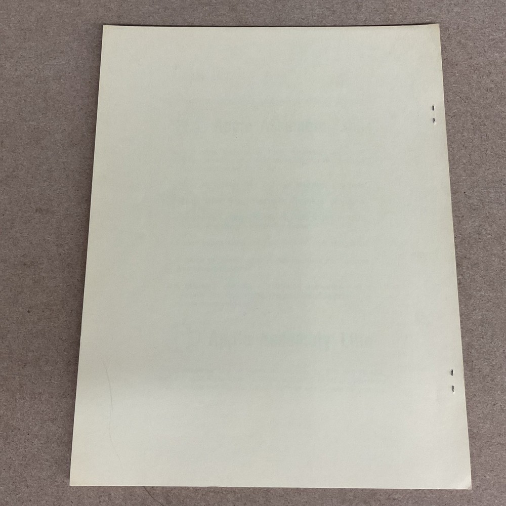 Vintage Apple Manual S-C Assembler II Disk Version 4.0 For Apple II & Apple Plus