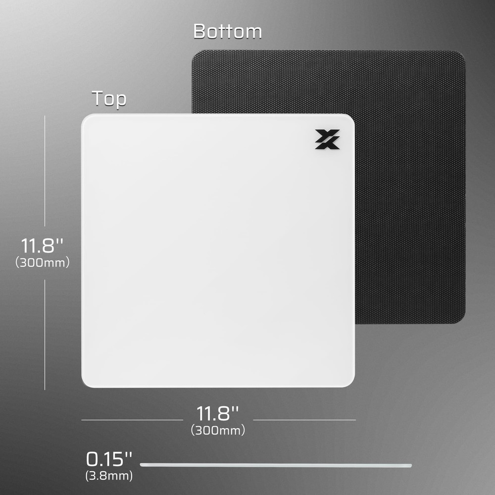 LTC Glass Gaming Mouse Pad, Ultra-Smooth Micro-Etched Surface Mousepad, Impro...