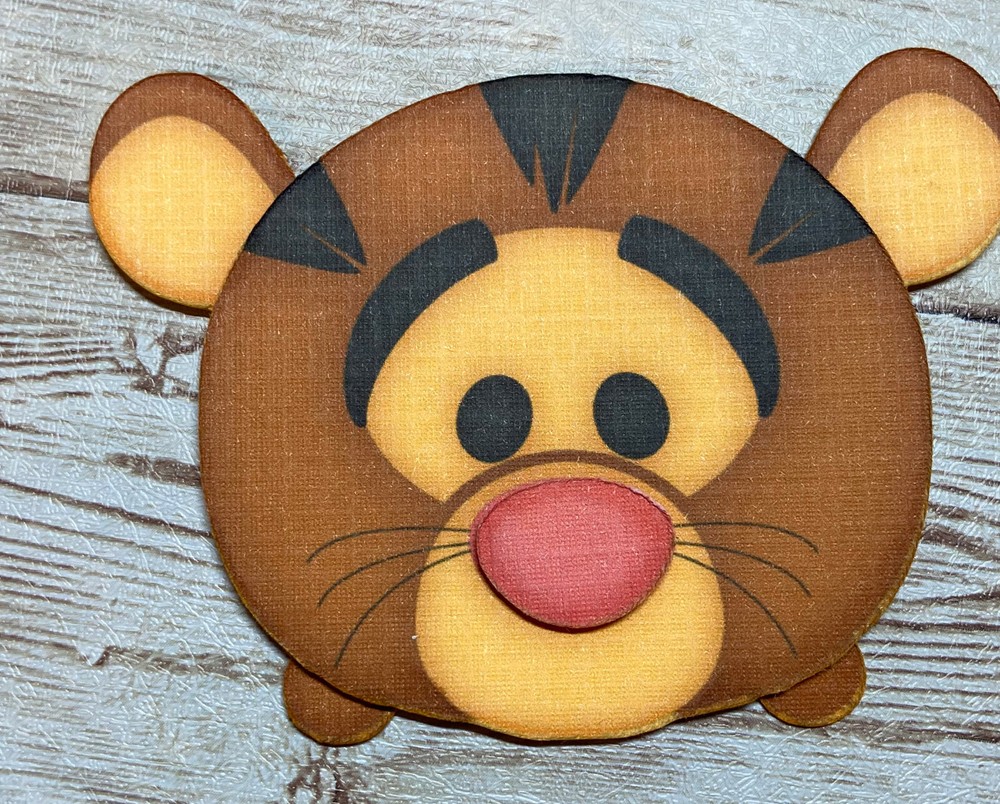 Tigger Head paper piecing premade piecing for scrapbook die cut CFAIRIES