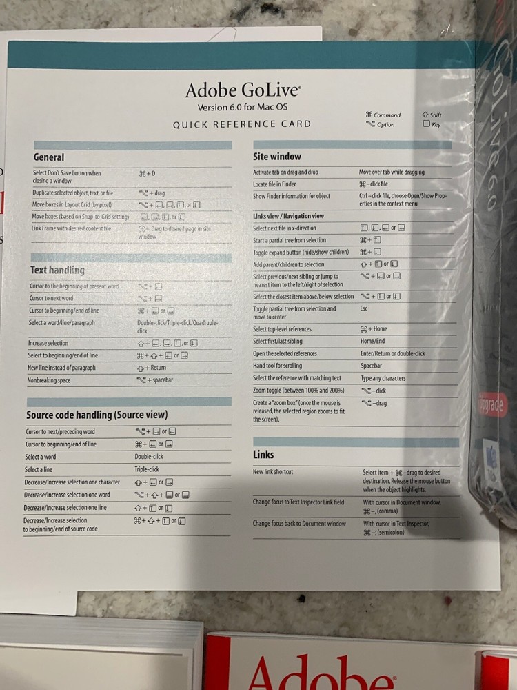 Adobe GoLive 6.0 Upgrade Macintosh - Complete With Box
