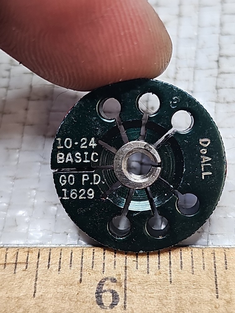 DOALL 10 - 24 BASIC ~ Thread Ring Gage ~GO ONLY  GO PD .1629