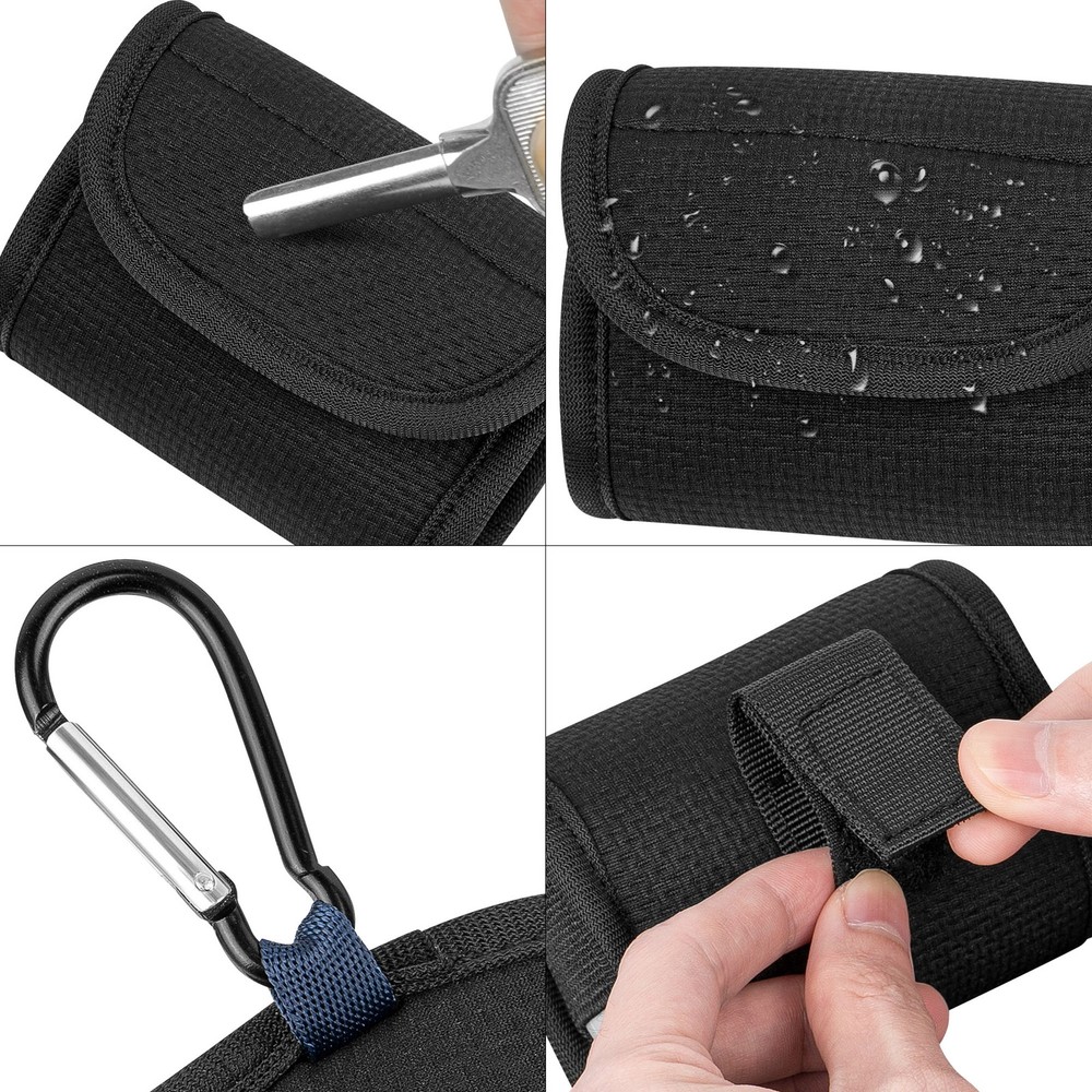 Geekria Earbuds Pouch with Belt Loop Compatible with Skullcandy Push Active