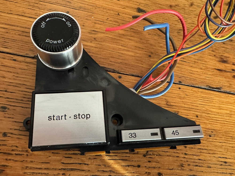 OEM Technics SL-1200 M3D power switch, start/stop, & speed selection, READ!!!