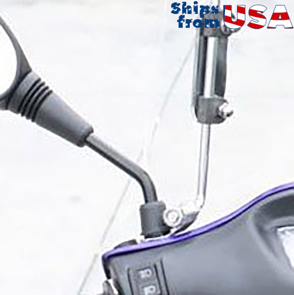 MMG Scooter Windshield Transparent Acrylic (3mm Thick) with mounting hardware