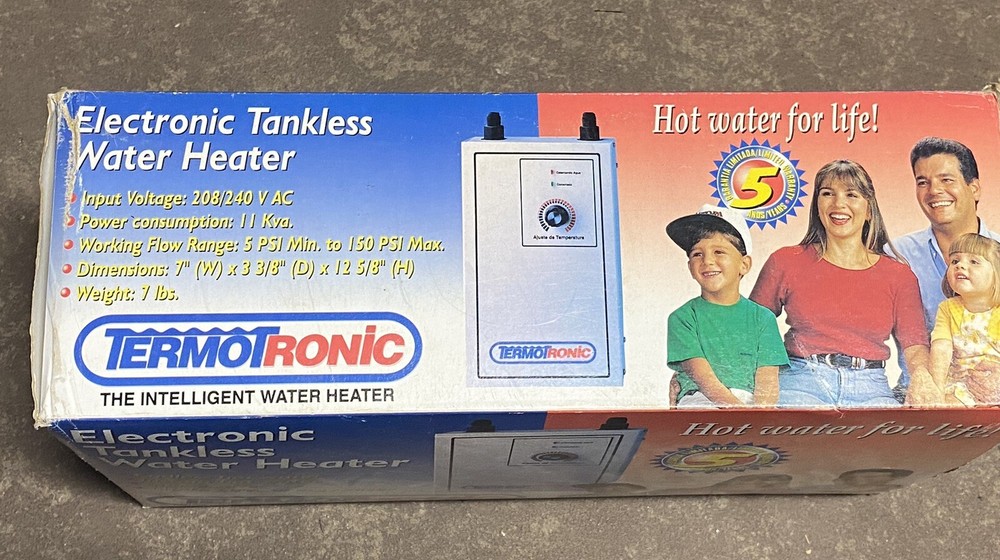 TERMOTRONIC ELECTRONIC TANKLESS WATER HEATER CE-11W2
