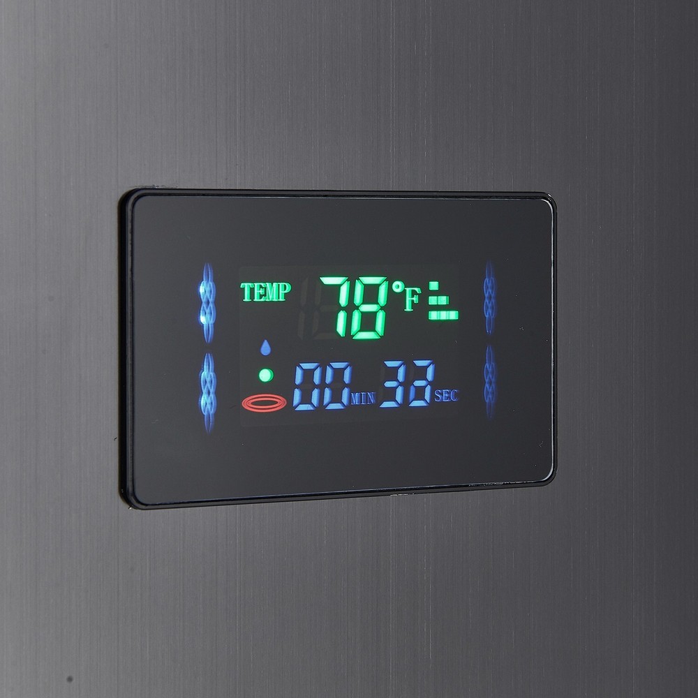 ELLO&ALLO LED Shower Panel Tower Rainfall &Waterfall Massage Body System Jet ℉