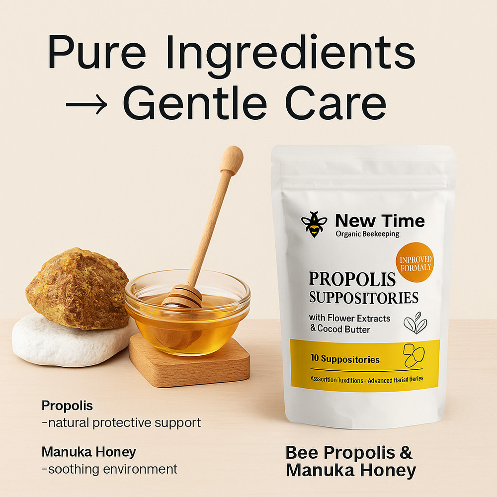 2 Pack Propolis Suppositories – Hemorrhoids, Prostatitis Comfort Support for Men
