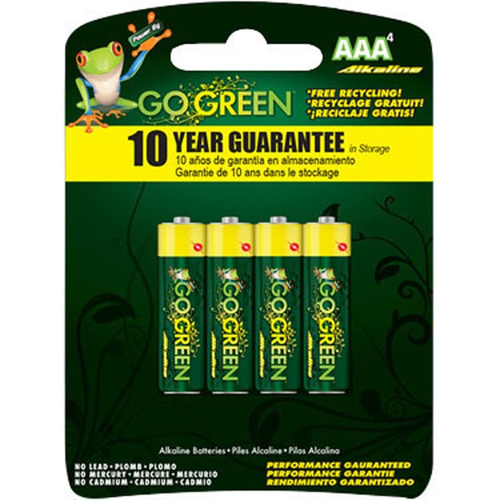 Gogreen Power Inc 24002 Aaa Alkaline Batteries 4 Pack