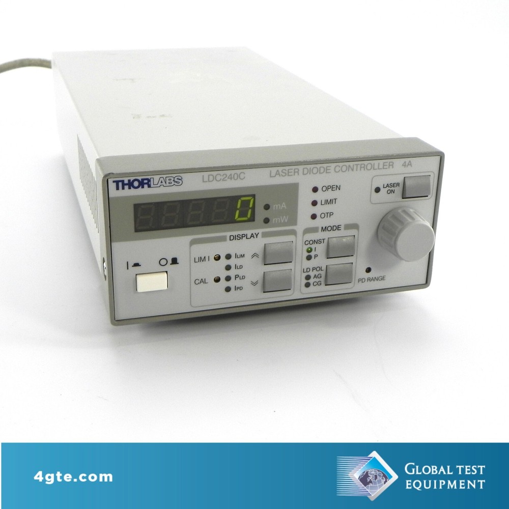 Thorlabs LDC240C Benchtop Laser Diode Controller, +/- 4A