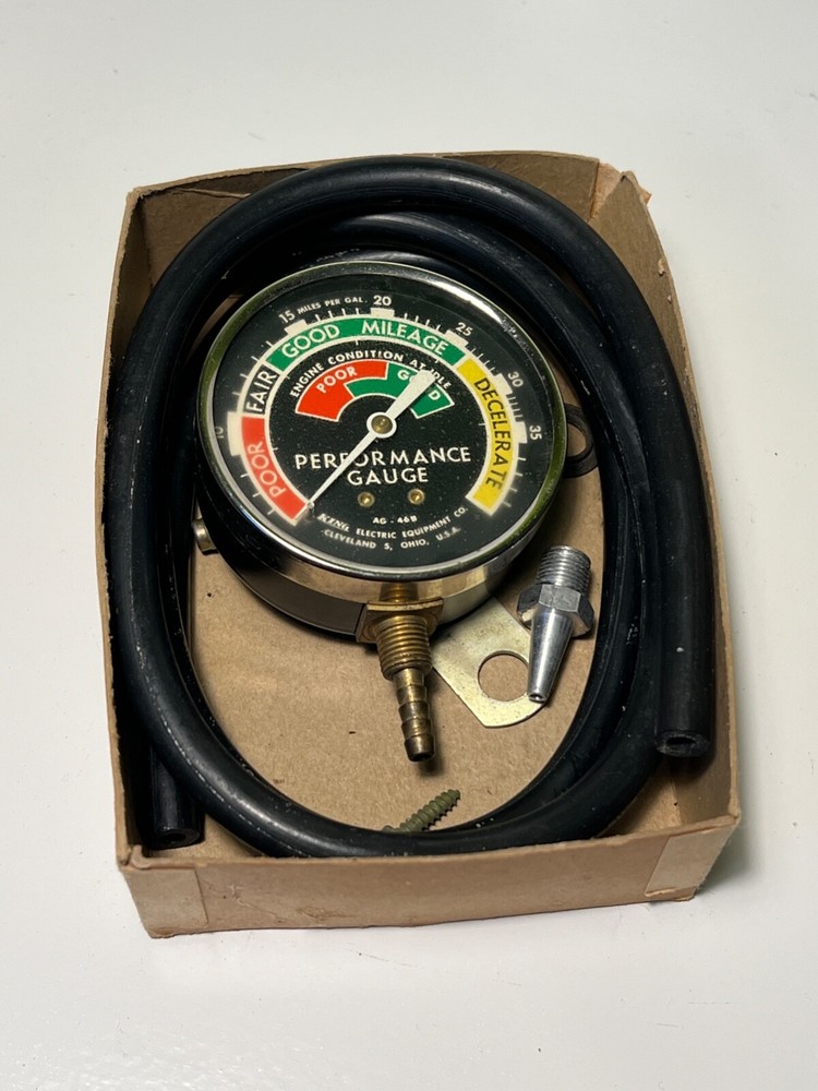 Vintage Riverside Precision Instruments Performance Gauge Montgomery Ward MPG