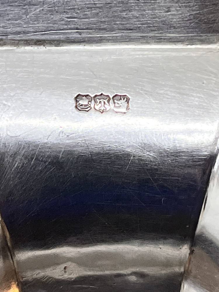 Gorham Sterling Silver Footed Bowl Monogrammed 560.3 Gr. #121 Rectangular Bowl