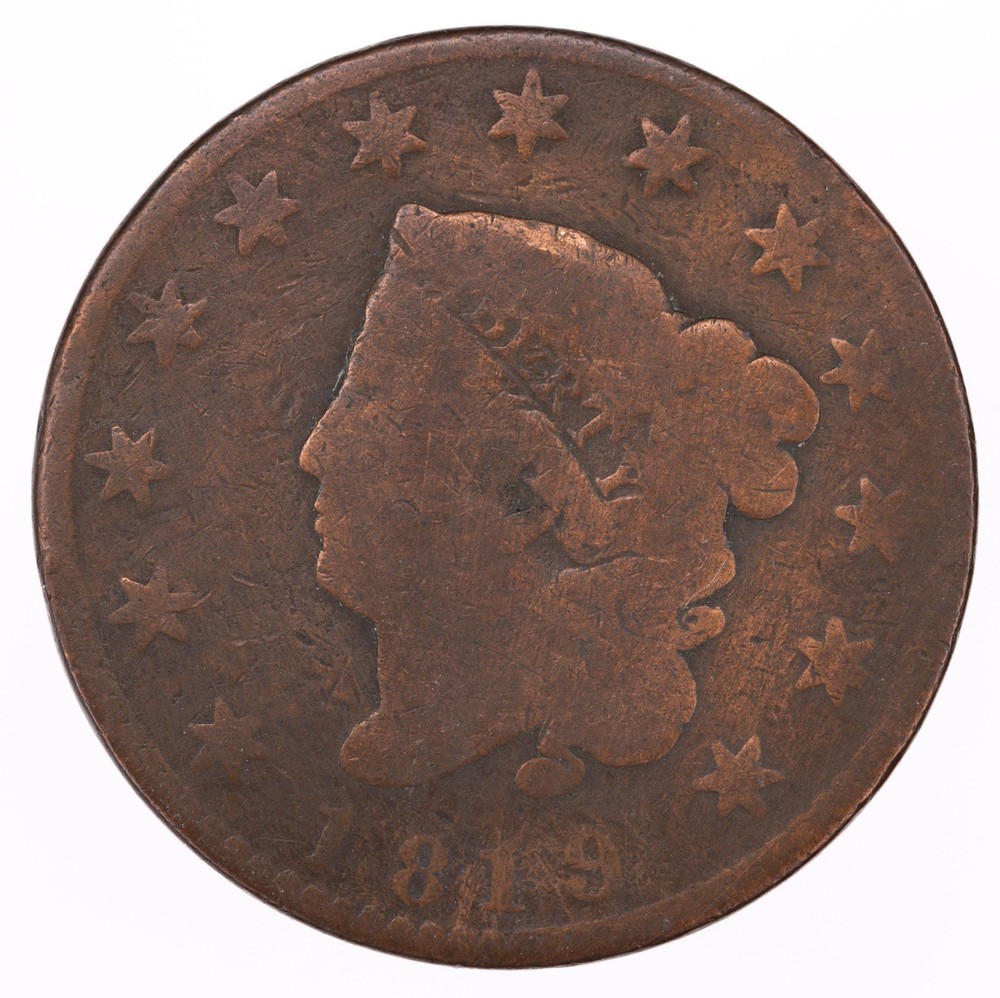 1819 Coronet Head Large Cent (B3361)
