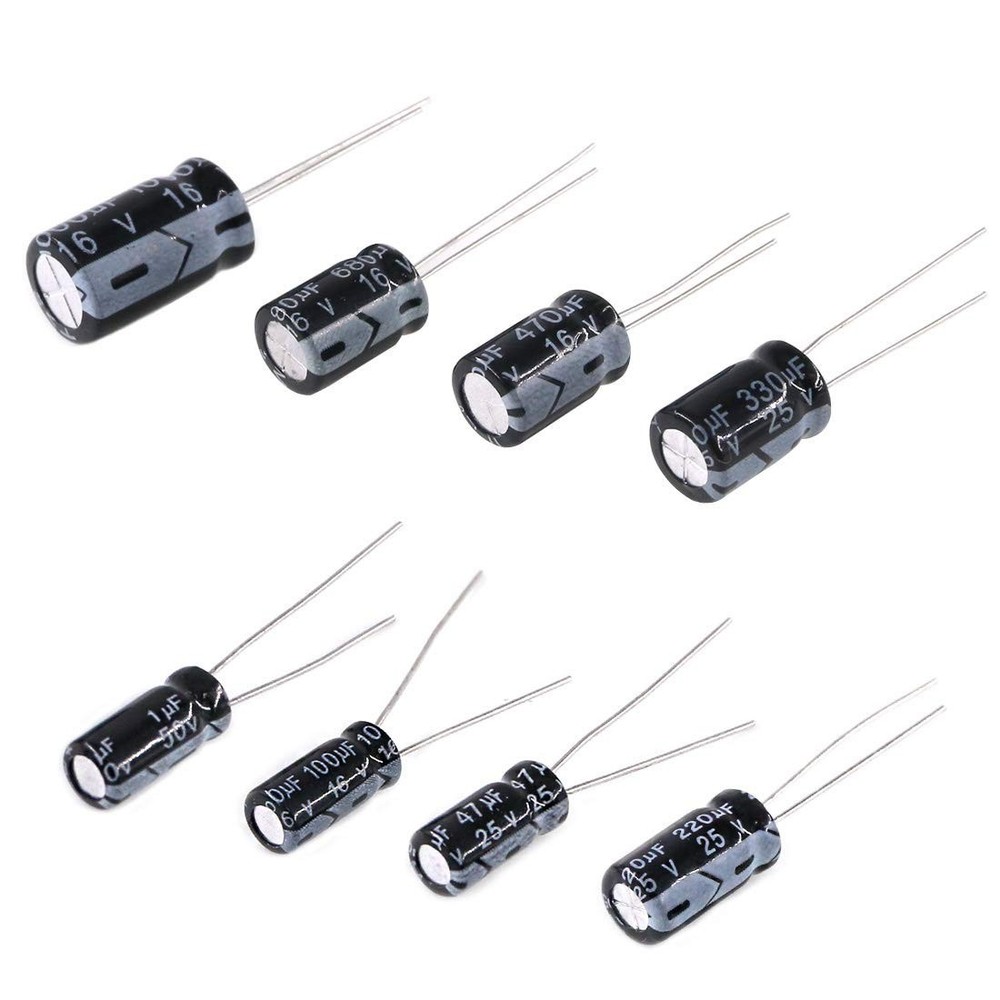 Comprehensive 240Pcs Assorted Capacitor Kit - 0.1uF to 1000uF for Electronics