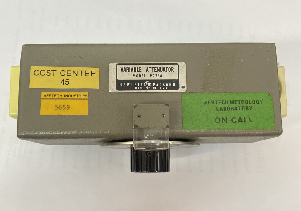 VINTAGE HP MODEL P375A VARIABLE ATTENUATOR
