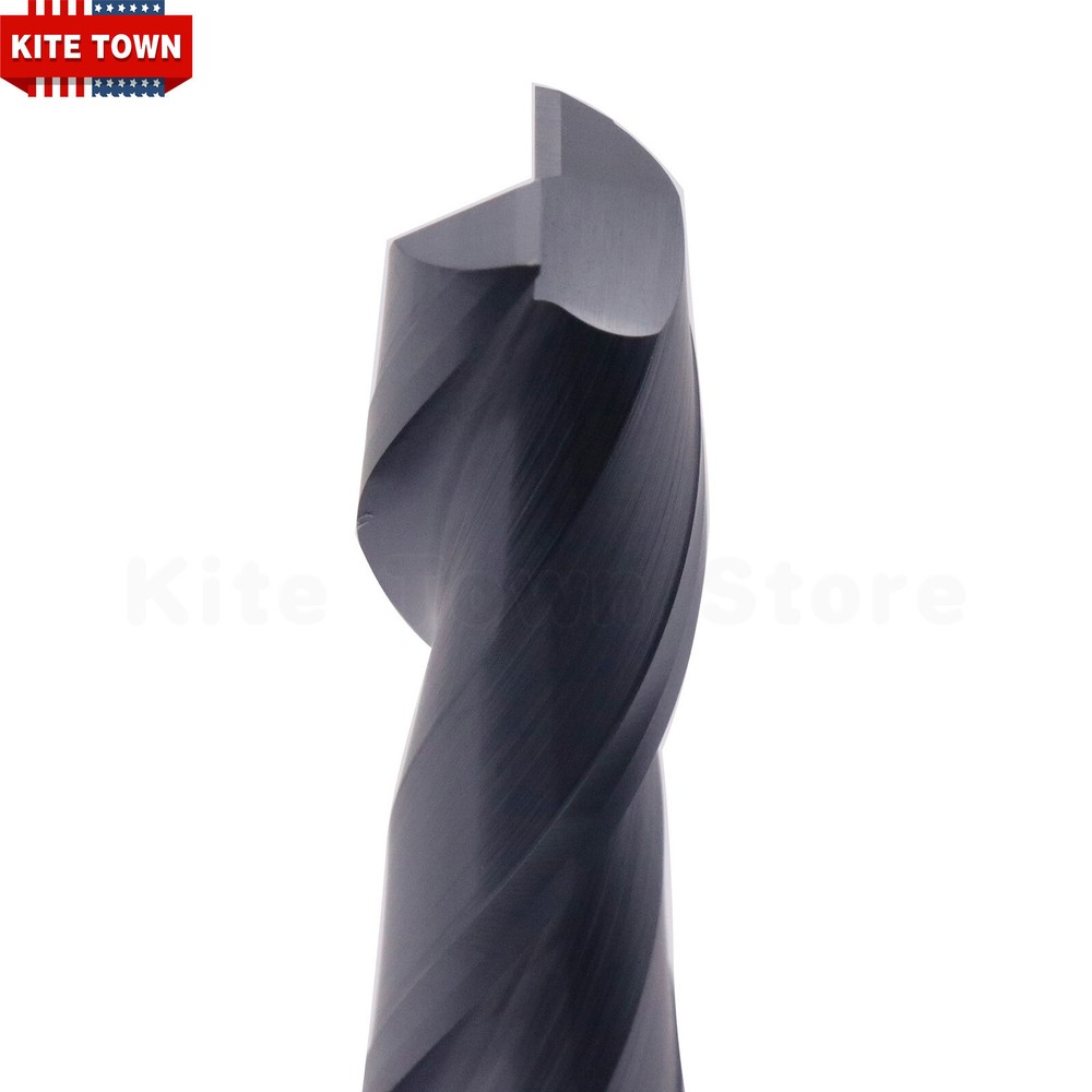 2 Flute 1/2" x 2" x 4" Long Solid Carbide End Mill - AlTiN Coated