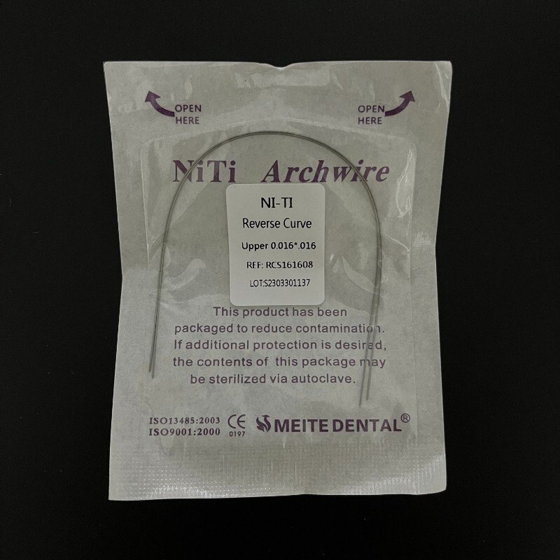 20Pack Dental Orthodontic Reverse Curve Arch Wire Niti Super Elastic Rectangular