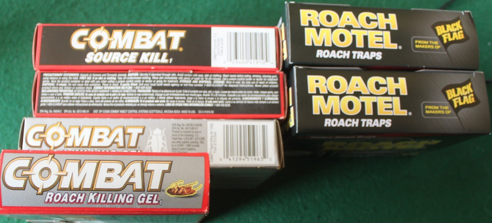 8 Roach Killing Items, Bengal Gold, Black Flag Roach Motel, Combat Source Kill
