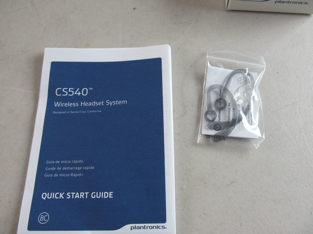 Plantronics CS540 Wireless Headset Convertible DECT New