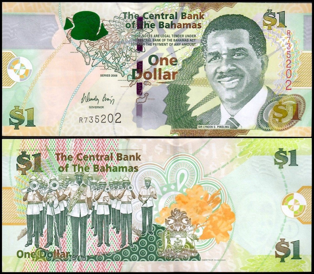 Bahamas 1 Dollar, 2008, P-71, UNC