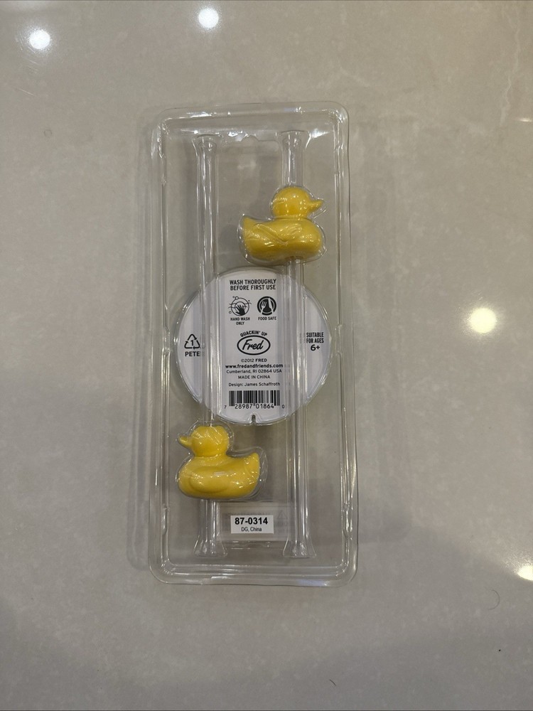 Fred Duck, Duck Drink Sip And Float Straw