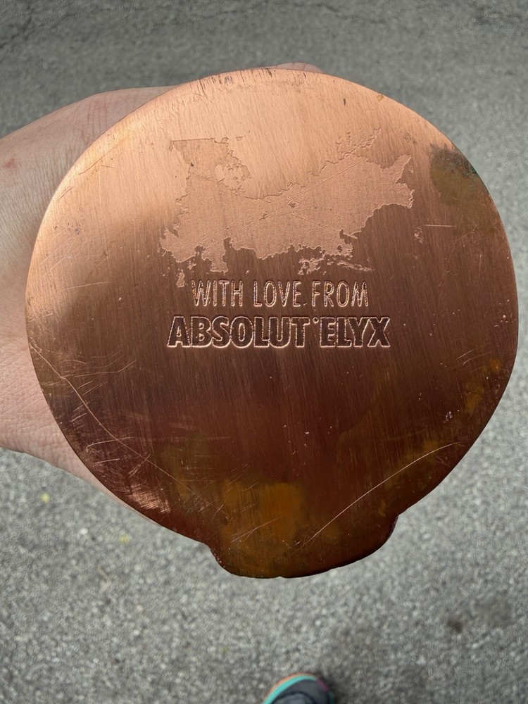 Absolut Elyx Copper Owl Cocktail Drinking Mug Vessel
