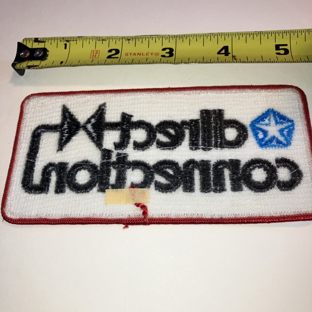Vintage Direct Connection Chrysler Molar Embroidered Patch NOS