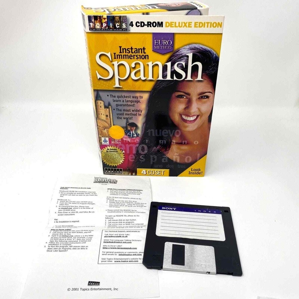 Instant Imersion Euro Method Spanish 4CD-ROM Deluxe Edition - Learn Quickly