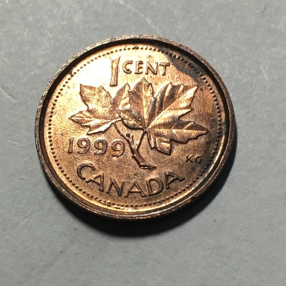 1999 CANADA ONE CENT COIN .
