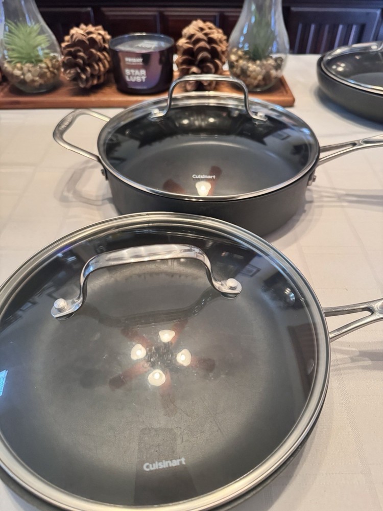 Cuisinart Hard Anodized Nonstick Cookware 12 Piece Set With Lids