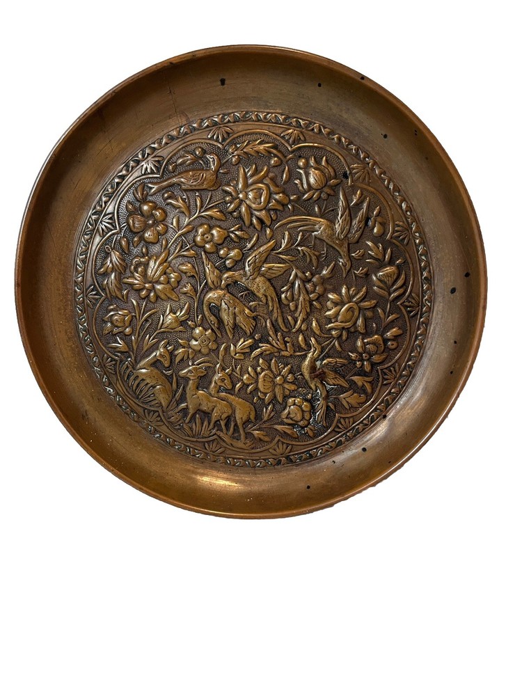 PERSIAN COPPER TRAY and WALL HANGING