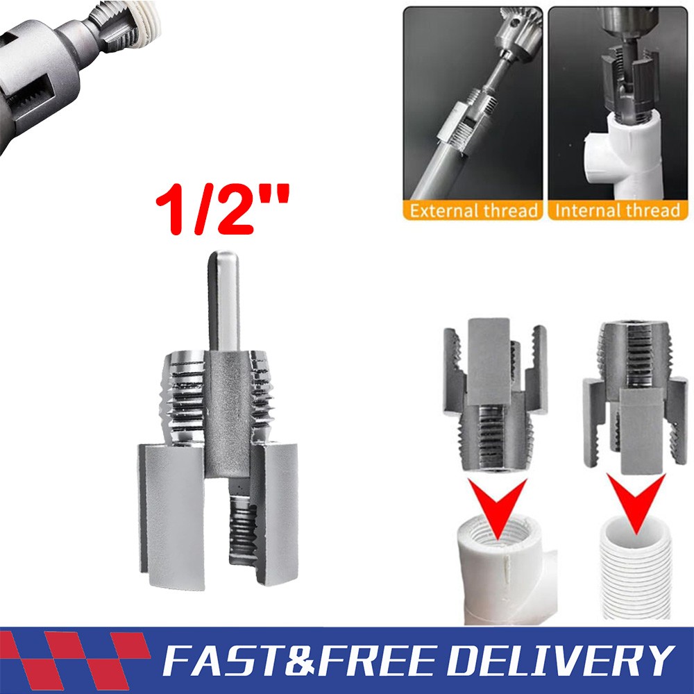 Integrated Internal & External Pipe ThreadingTool, PVC Pipe -Threader Kit