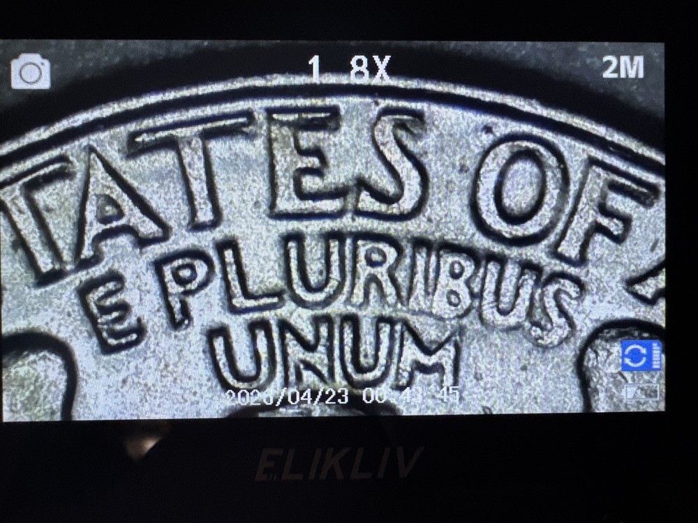 1982 D Quarter Errors In Cod We Trust' VF Condition Rim Errors Off Center Nice!