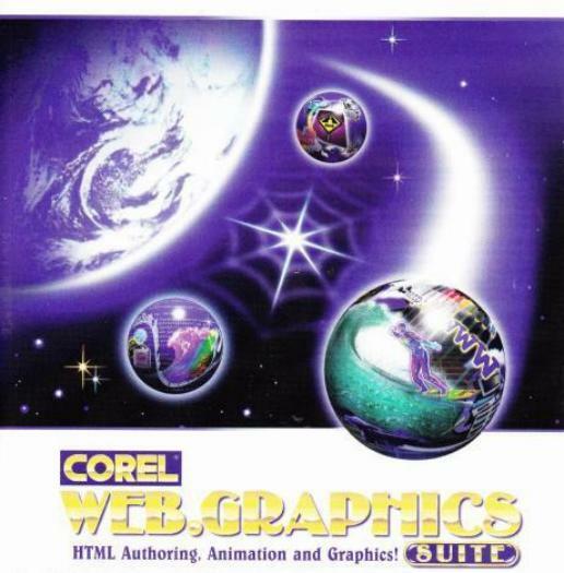 Corel Web Graphics Suite PC CD create HTML website pages, animated images tools