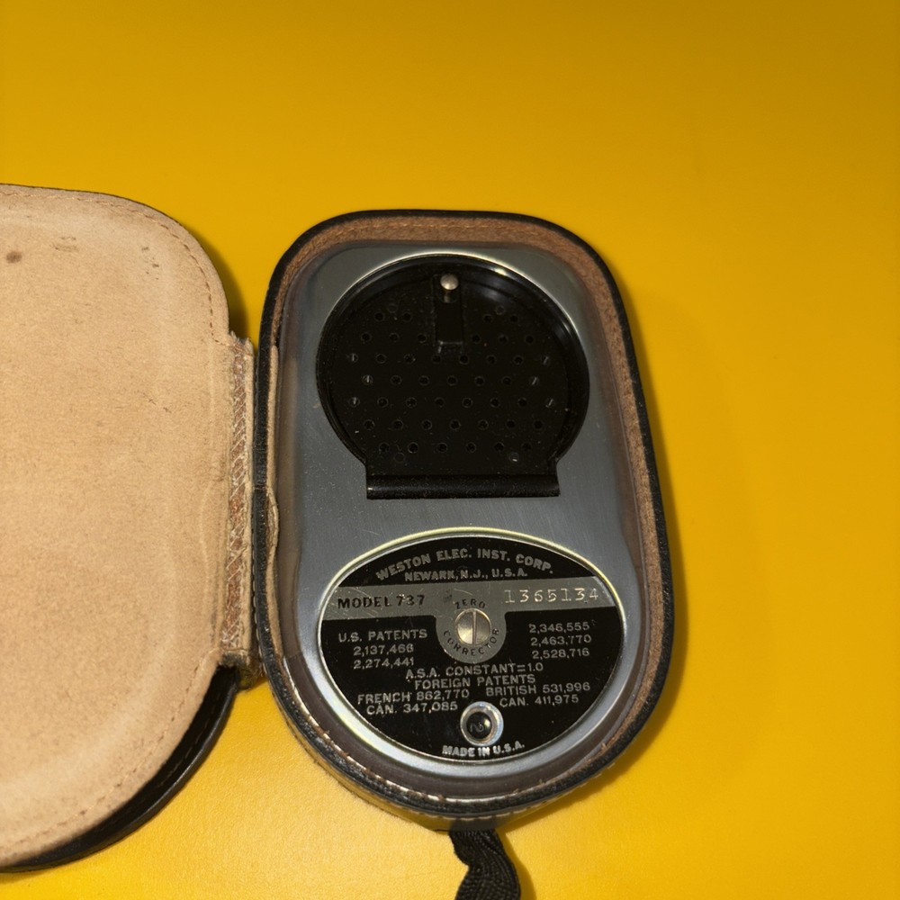 Working Weston Master III Exposure Meter with Case Model 737 🇺🇸