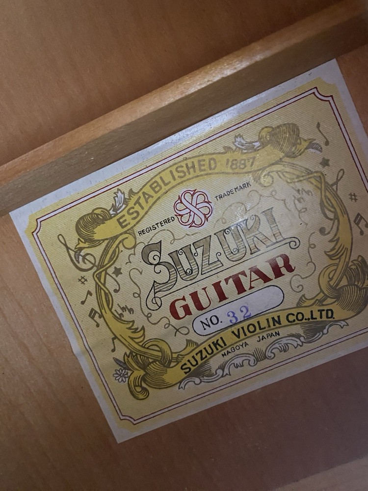 Suzuki No. 32 classical guitar.