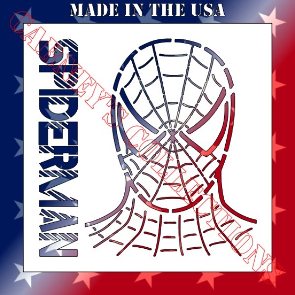 Plastic Stencil - Spiderman (RA417) (6" or 8")*****