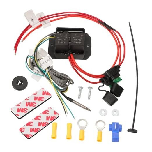 Digital Radiator Fans Controller Switch Kit with Adjustable Temperature Range
