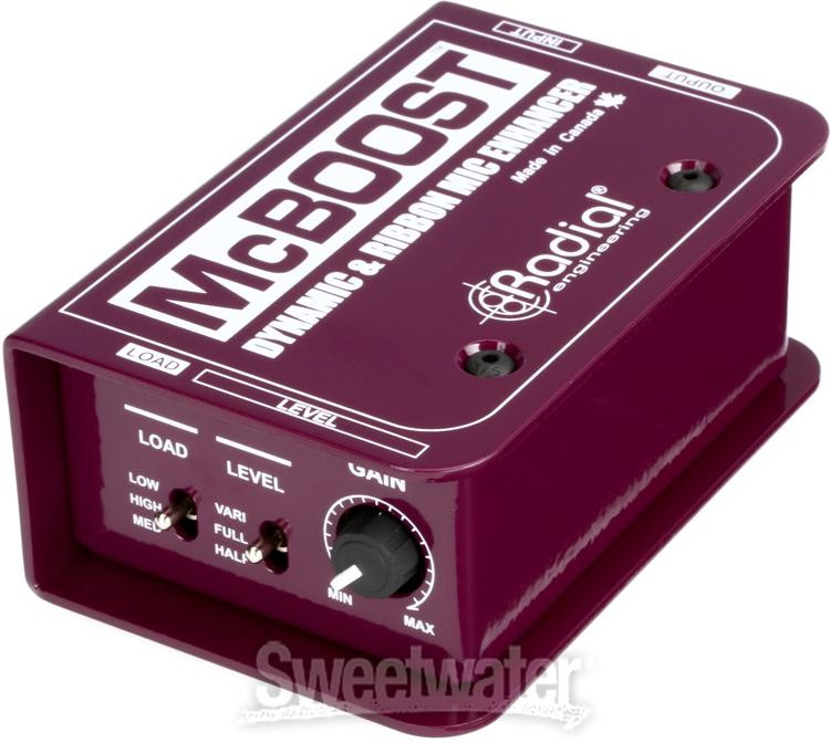 Radial McBoost 1-channel Active Mic Boost Direct Box