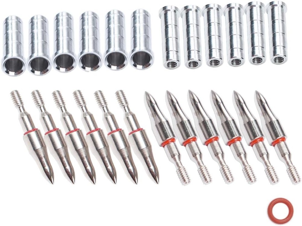 Archery 100 Grain Field 19/64" Arrow Points Tips Target and Sharp, Sharp