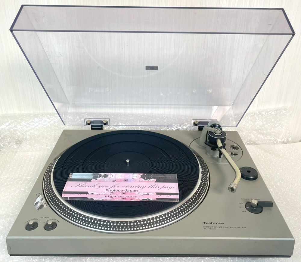 Technics SL-1500 Direct Drive Turntable Silver Vintage Tested