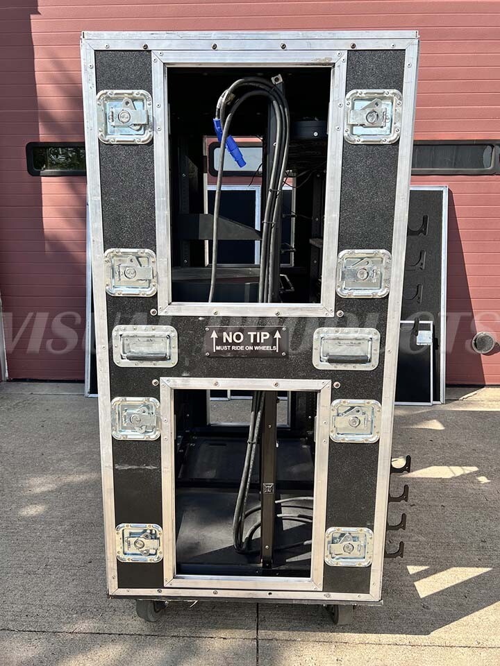 Omega Double Rack Rolling Road Case 29RU for Server Network Data Audio Visual