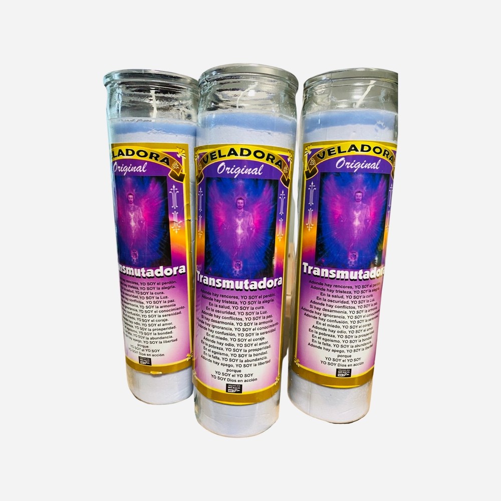 3x Set, TRANSMUTADORA Veladora Preparada, TRANSMUTATION Fixed Candles.