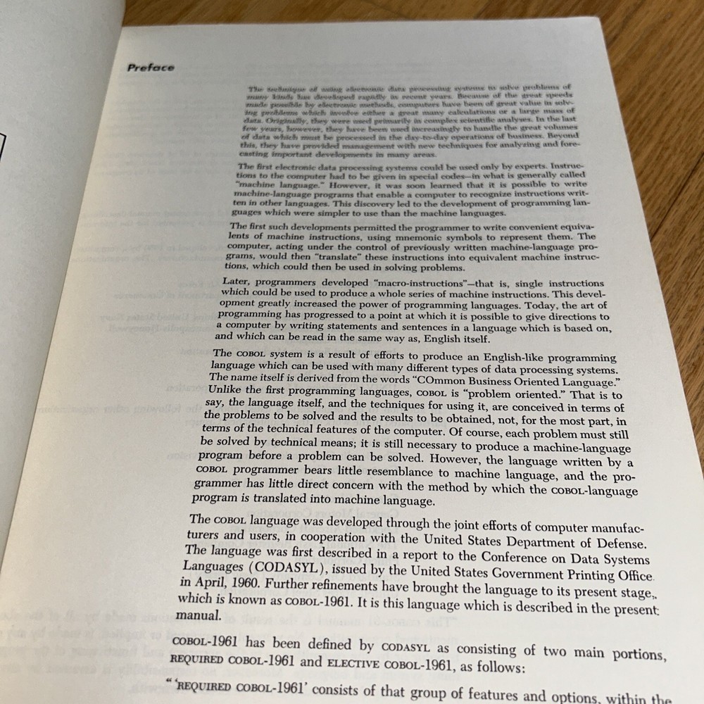 1961 IBM SYSTEMS REFERENCE LIBRARY - COBOL GENERAL INFORMATION