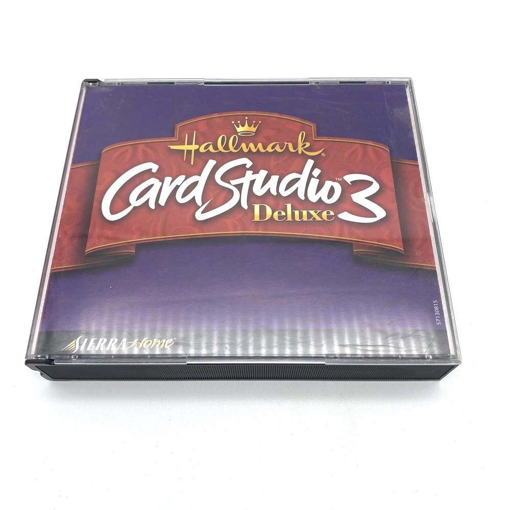 Hallmark Card Studio 3 Deluxe 3 CD Box Set Sierra On-Line Software 2001