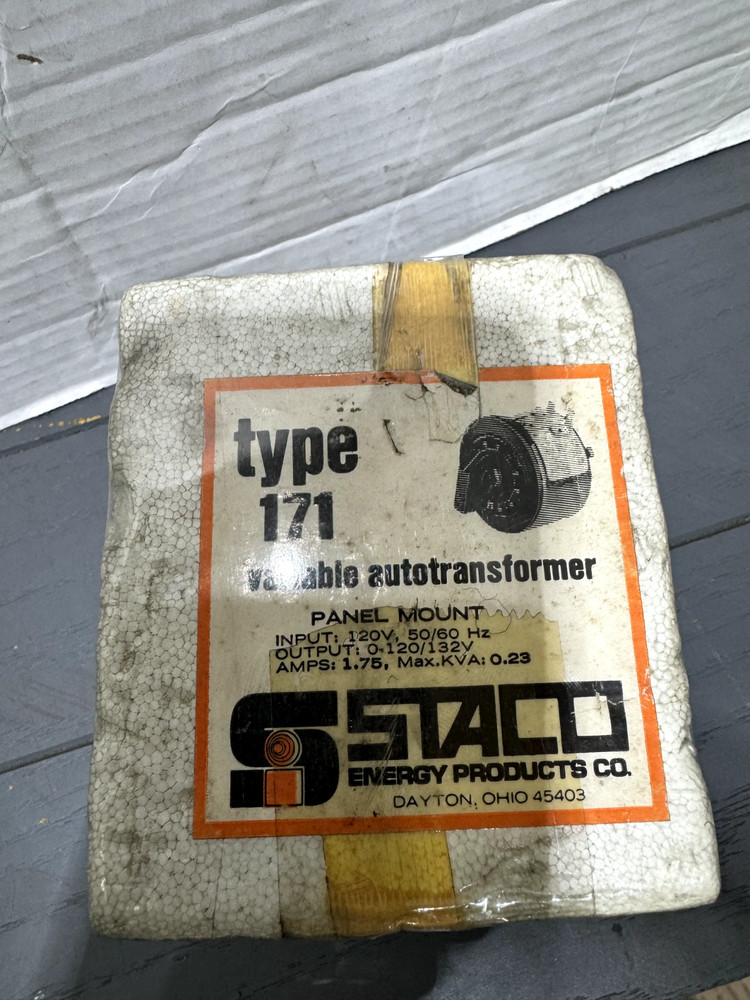 STANCO TYPE 171 VARIABLE AUTOTRANSFORMER *SHIPS SAME DAY UPS*