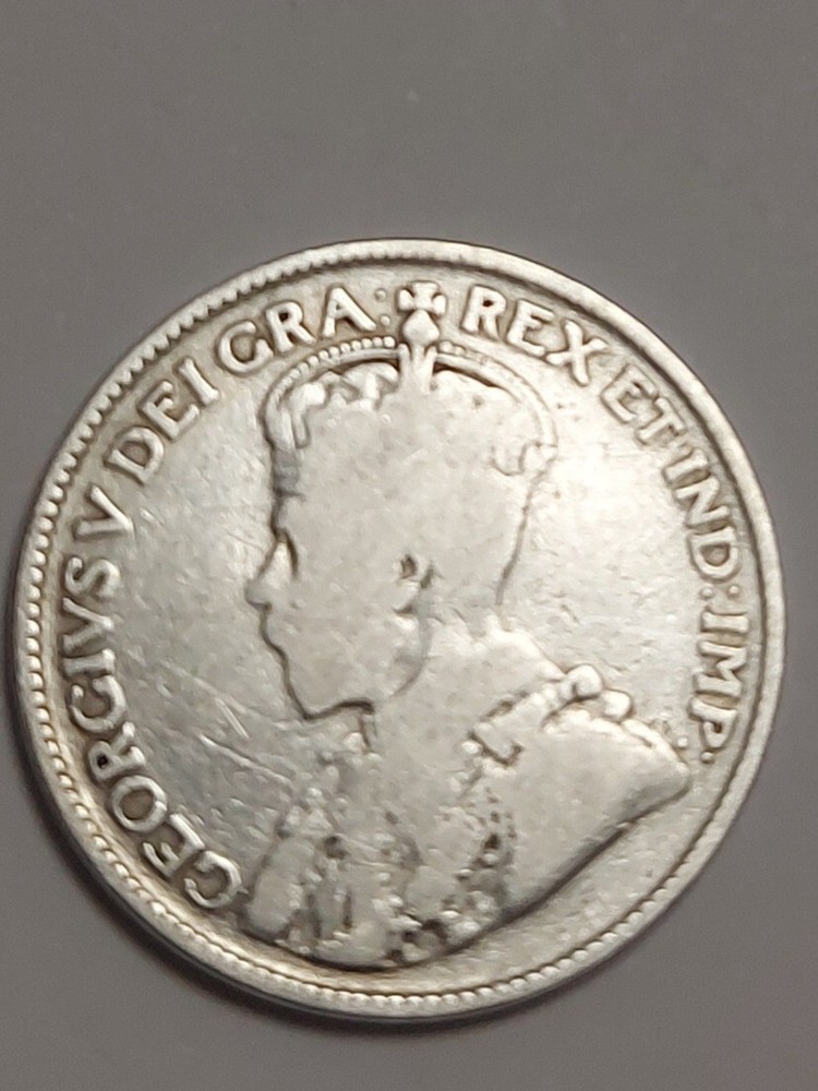1919 Canada 25 Cents Silver Coin