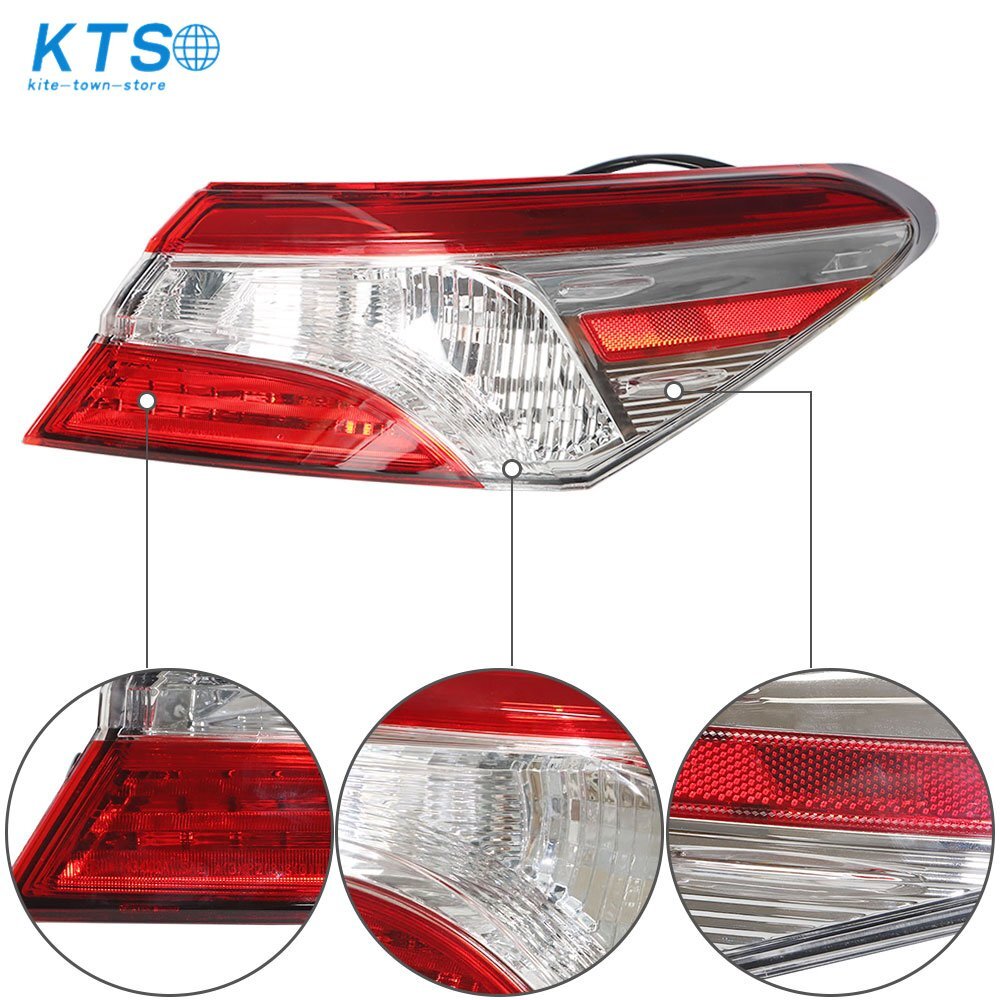 Outer Tail Light Rear Brake Lamp For 2018-2020 Toyota Camry Passenger Right Side
