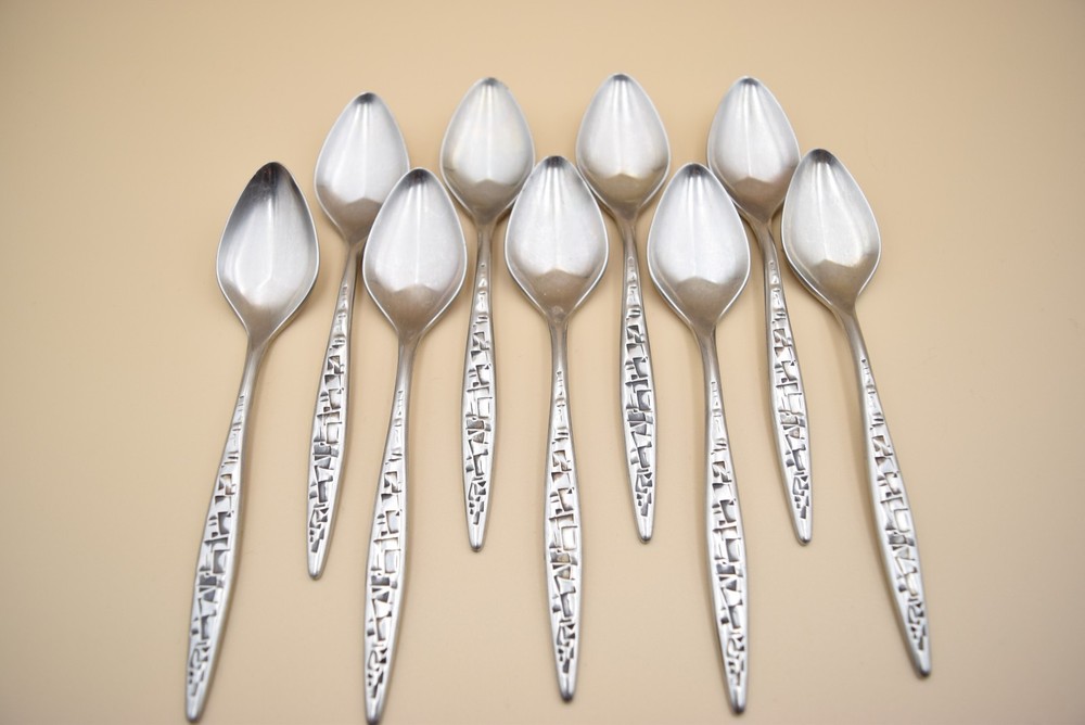 48pc Lyon Cortez Aztec Flatware Set Knives Serving Spoon Dinner Forks Tablespoon