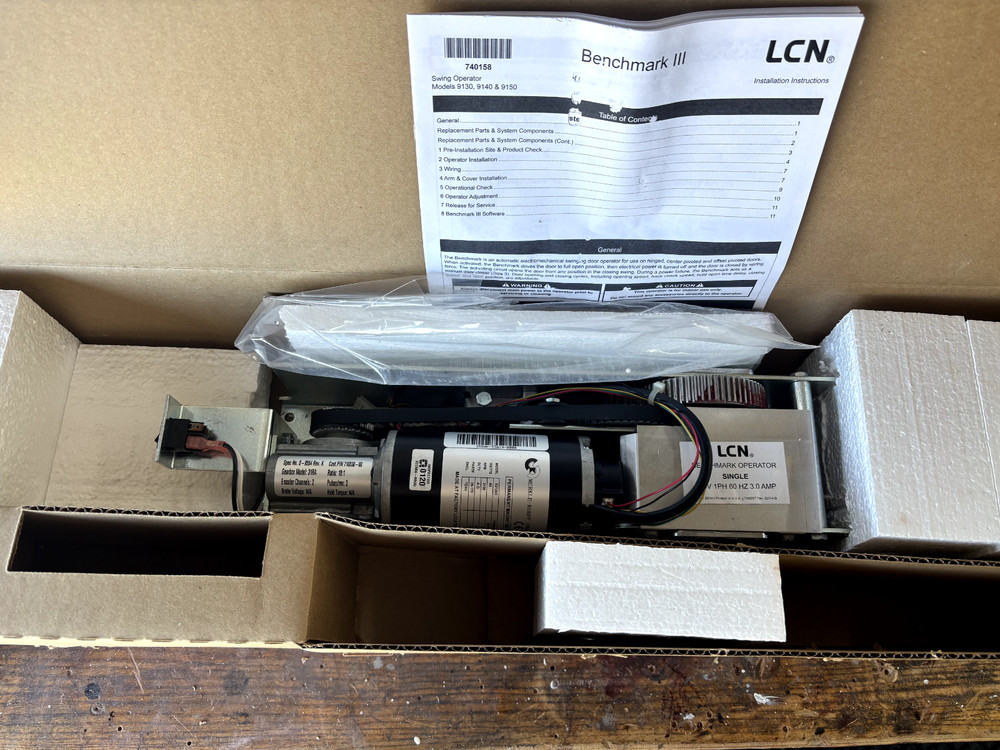 LCN Benchmark lll Swing Operator Motor unit #9130