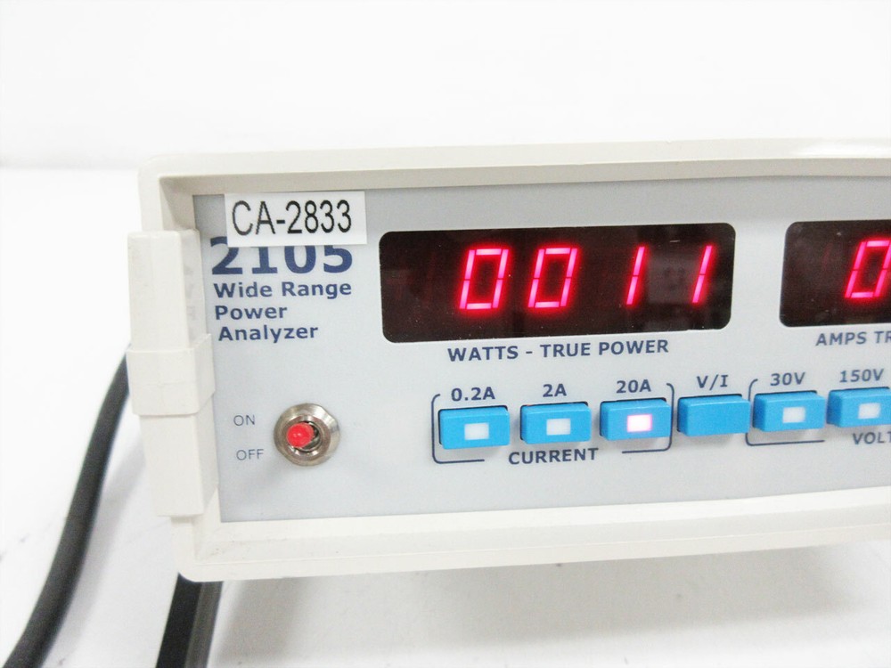 VALHALLA SCIENTIFIC 2105 TRUE RMS AMPS VOLTS WIDE RANGE POWER ANALYZER